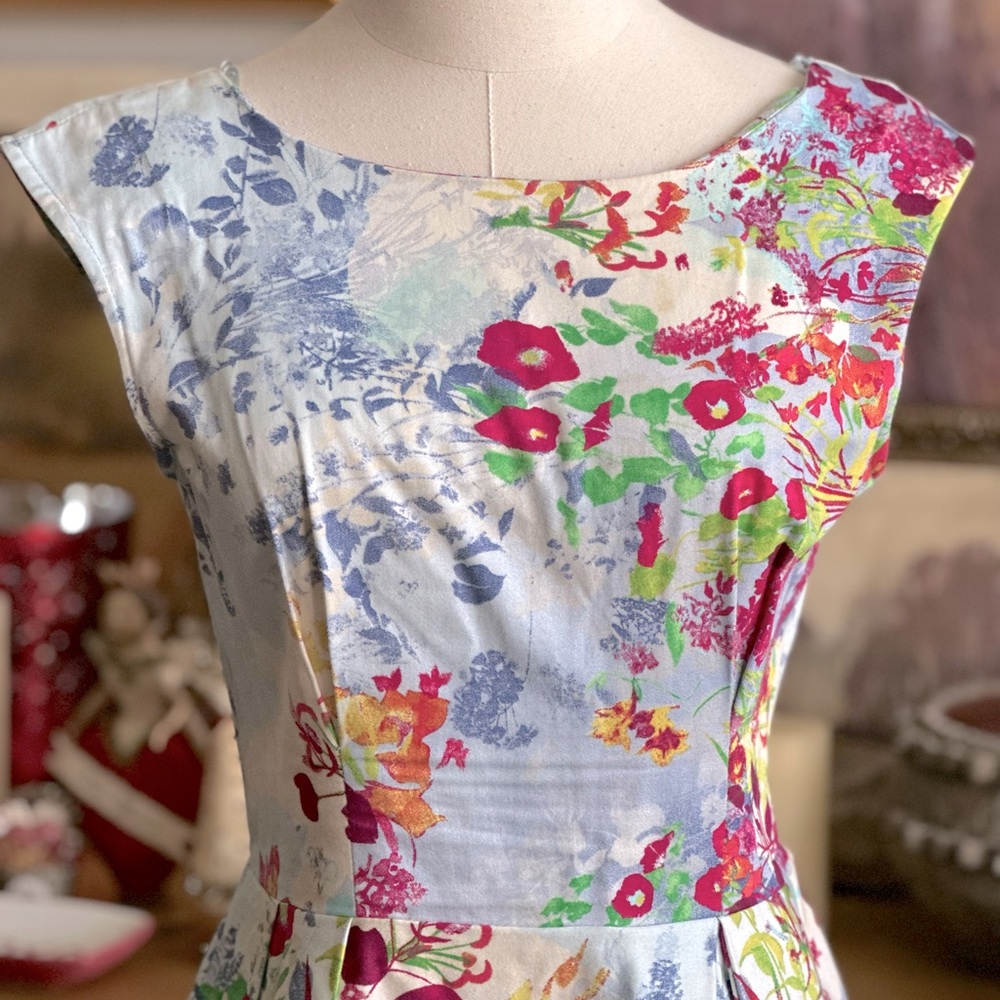 ModCloth “Closet” Floral Dress Cottagecore Vintage Style Size 12